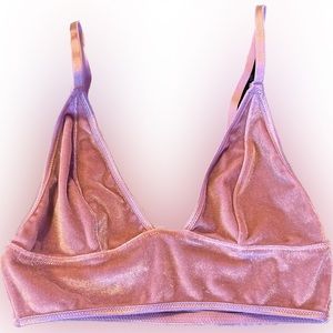 Forever 21 Velvet Bralette womens XS